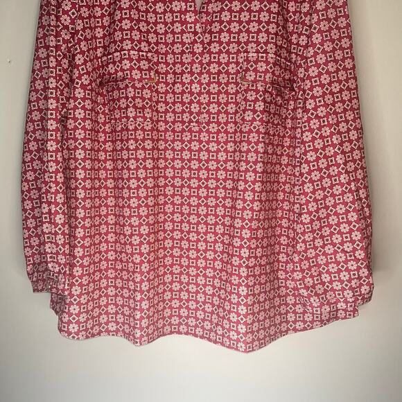 Appleseed's Pink Patterned Long Sleeve Blouse Size 1X - Picture 8 of 10
